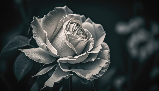 "Single Rose Elegance" - an elegant and romantic wallpaper background featuring an image of a single rose, delicate, velvety, and evoking a timeless sense of beauty