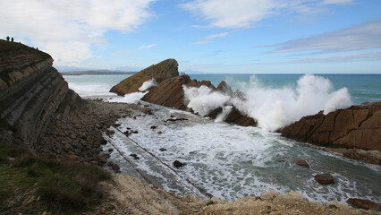 Playa El Madero, Costa Quebrada, Cantabria, España
