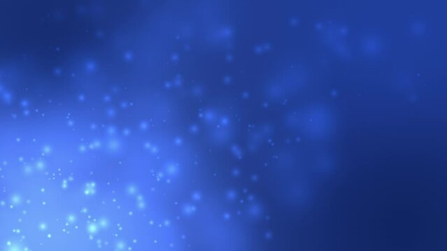 Blue abstract motion background  glitter sparkling particles seamless loop
