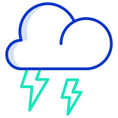 Fototapeta premium Thunder icon