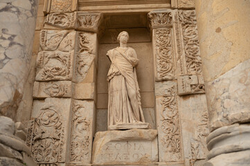 Ancient Roman Statue at Turkish Site of Ephesus