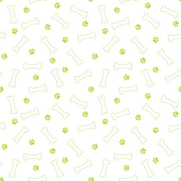 Cartoon animals seamless bones and dog pattern for wrapping paper and fabrics and linens and kids clothes