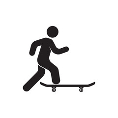Skate board icon vector illustration design and background