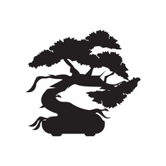 Bonsai symbol icon,illustration design template.