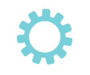 Gear flat vector SVG icon