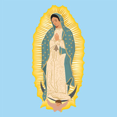 Our Lady of Guadalupe Virgin Religion, Virgen De Guadalupe, Festival of the Virgin of Guadalupe, Catholicism, Basilica, Cathedral - obrazy, fototapety, plakaty