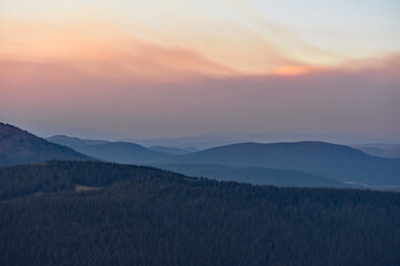 Obraz premium sunset in the colorado rocky mountains