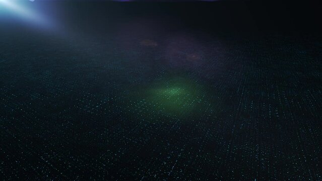 Abstract Trapcode Form digital particle wave and lights background animation cyber or technology background.