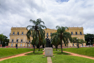 Rio de Janeiro, RJ, Brazil, 12/22/2022 - Façade of the National Museum, Quinta da Boa Vista