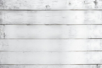 Vintage white wood background - Old weathered wooden plank painted in white color Generative AI