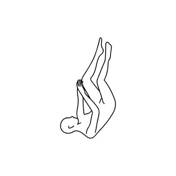 recommend clip art: vector illustration of falling man