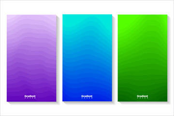 Vector colorful wave geometric shape with color gradation for banner,book cover, and brochure design 