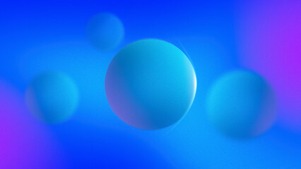 Background Blue Balls focus.