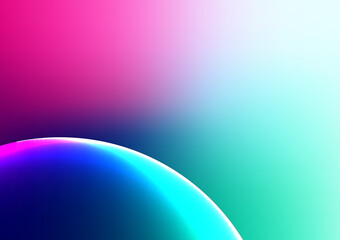 Gradient galaxy light blue space planet background