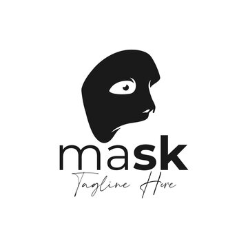 face mask vector illustration logo design
