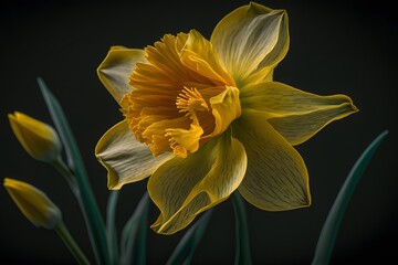 daffodil created using Generative AI Technology