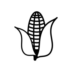 Corn Icon trendy style illustration on white background 