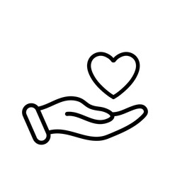 Heart icon vector illustration on white background..eps