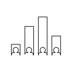 Polling icon vector logo template illustration on white background 