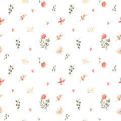 watercolor seamless pattern illustration for kids