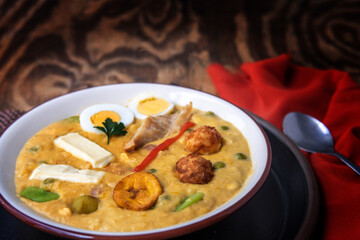 Fanesca soup, a traditional Ecuadorian dish eaten during Holy Week 