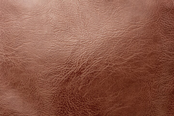 Surface of brown leather wrinkles texture for background.