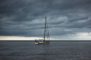 sailboat in the sea