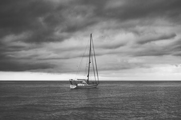 sailboat on the sea