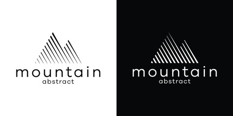 mountain logo abstract vector illustration
