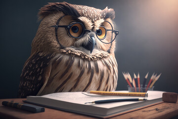 an owl student, generative AI