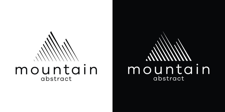 mountain logo abstract vector illustration