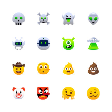 Rounded Emoji Icons Set3