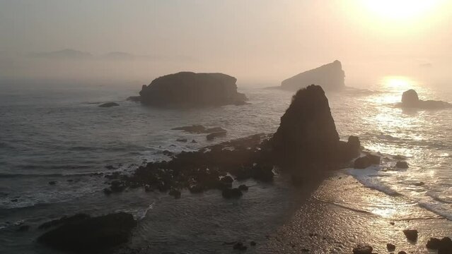 Footage of Papuma beach. Papuma beach is a famous beach located at Jember, East Java, Indonesia.