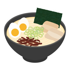 豚骨ラーメンのイラスト