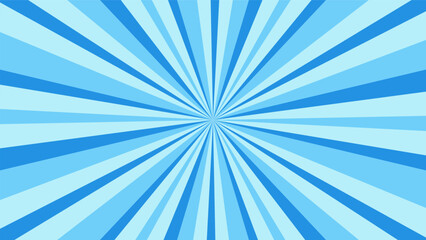 abstract blue sunburst pattern background for modern graphic design element. shining ray cartoon with colorful for website banner wallpaper and poster card decoration