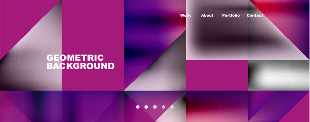 Trendy minimal geometric composition abstract background. Triangle fluid bright colors backdrop. Vector Illustration For Wallpaper, Banner, Background, Card, Book Illustration, landing page