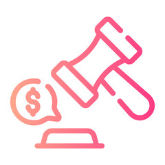 auction gradient icon