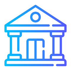 bank gradient icon