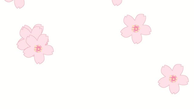 桜が舞うループアニメーション