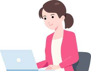 Female Entrepreneur Laptop Work From Home Flat