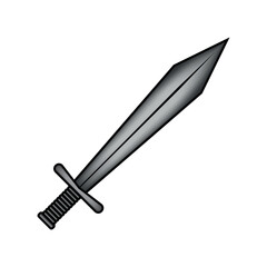 Sword icon on white.