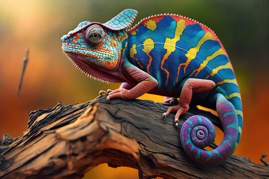 Colorful Chameleon, generative AI