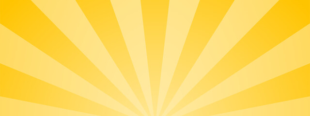 集中線　シンプル　使いやすい　横　横長　オレンジ