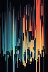 Obraz premium glitch vector background, colorful wallpaper, Made by AI,Artificial intelligence