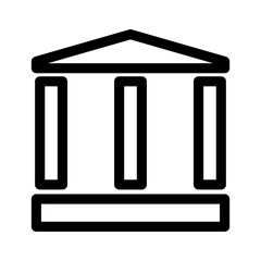 bank icon or logo isolated sign symbol vector illustration - high quality black style vector icons
