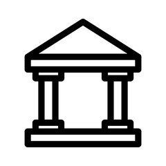 bank icon or logo isolated sign symbol vector illustration - high quality black style vector icons
