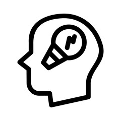 brainstorm icon or logo isolated sign symbol vector illustration - high quality black style vector icons
