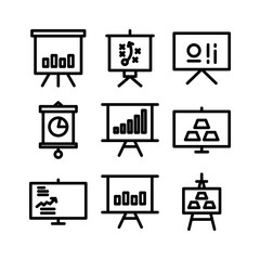 business plan icon or logo isolated sign symbol vector illustration - high quality black style vector icons
