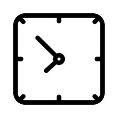 clock icon or logo isolated sign symbol vector illustration - high quality black style vector icons
