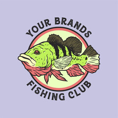 peacock bass vector